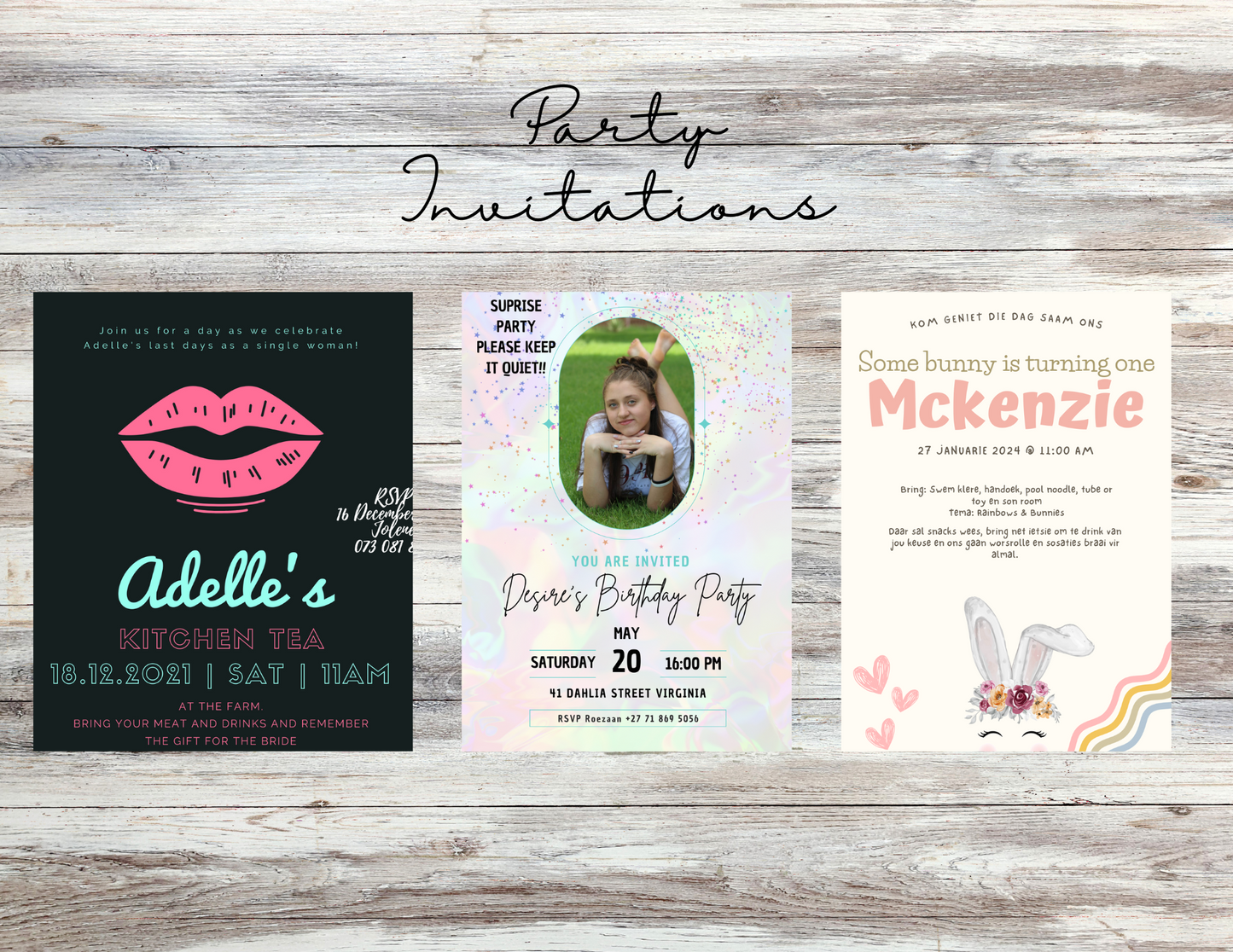 Party invitations